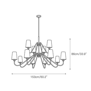 Gianna Chandelier – detail 9 — Dimension drawings 7