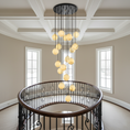 Load image into Gallery viewer, Alabaster Balls Cluster Chandelier
