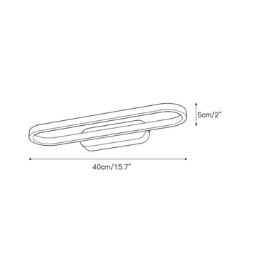 Gianni LED Wall Lamp – detail 3 — Dimension drawings 1