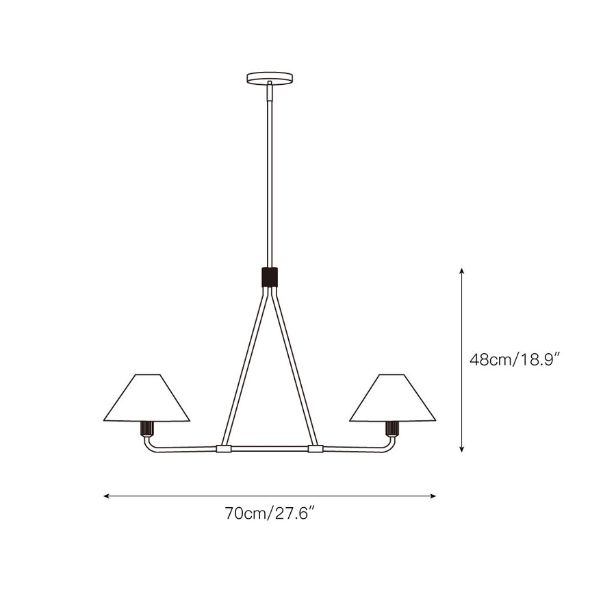 Beatrix Chandelier – detail 3 — Dimension drawings 1