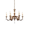 Load image into Gallery viewer, Giltwood Wood Chandelier
