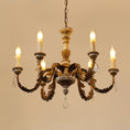 Load image into Gallery viewer, Giltwood Wood Chandelier
