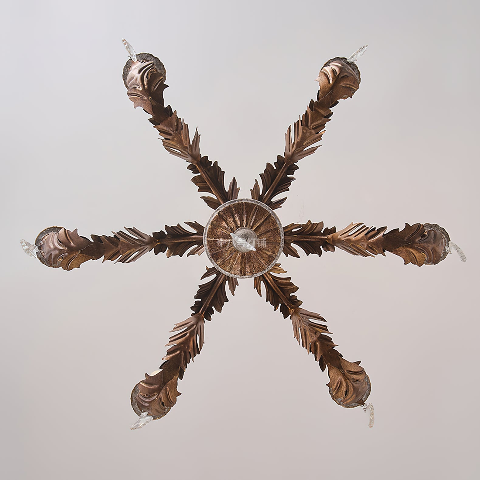 Giltwood Wood Chandelier