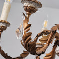 Load image into Gallery viewer, Giltwood Wood Chandelier
