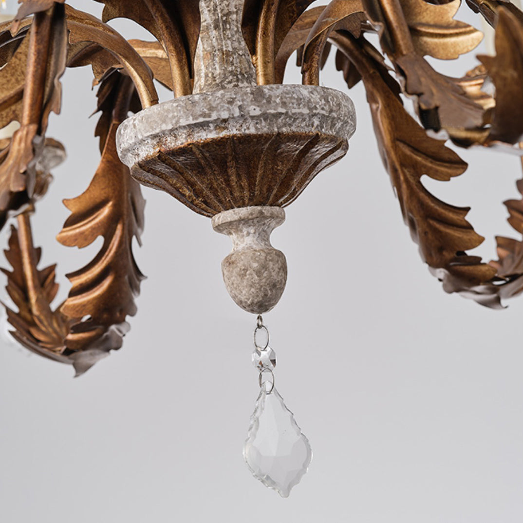 Giltwood Wood Chandelier