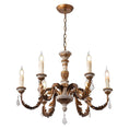 Load image into Gallery viewer, Giltwood Wood Chandelier
