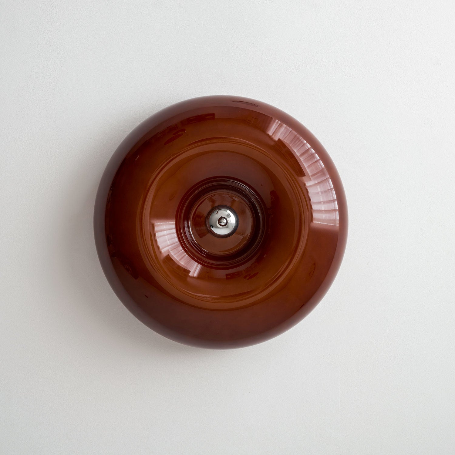 Plafonnier bouton en verre