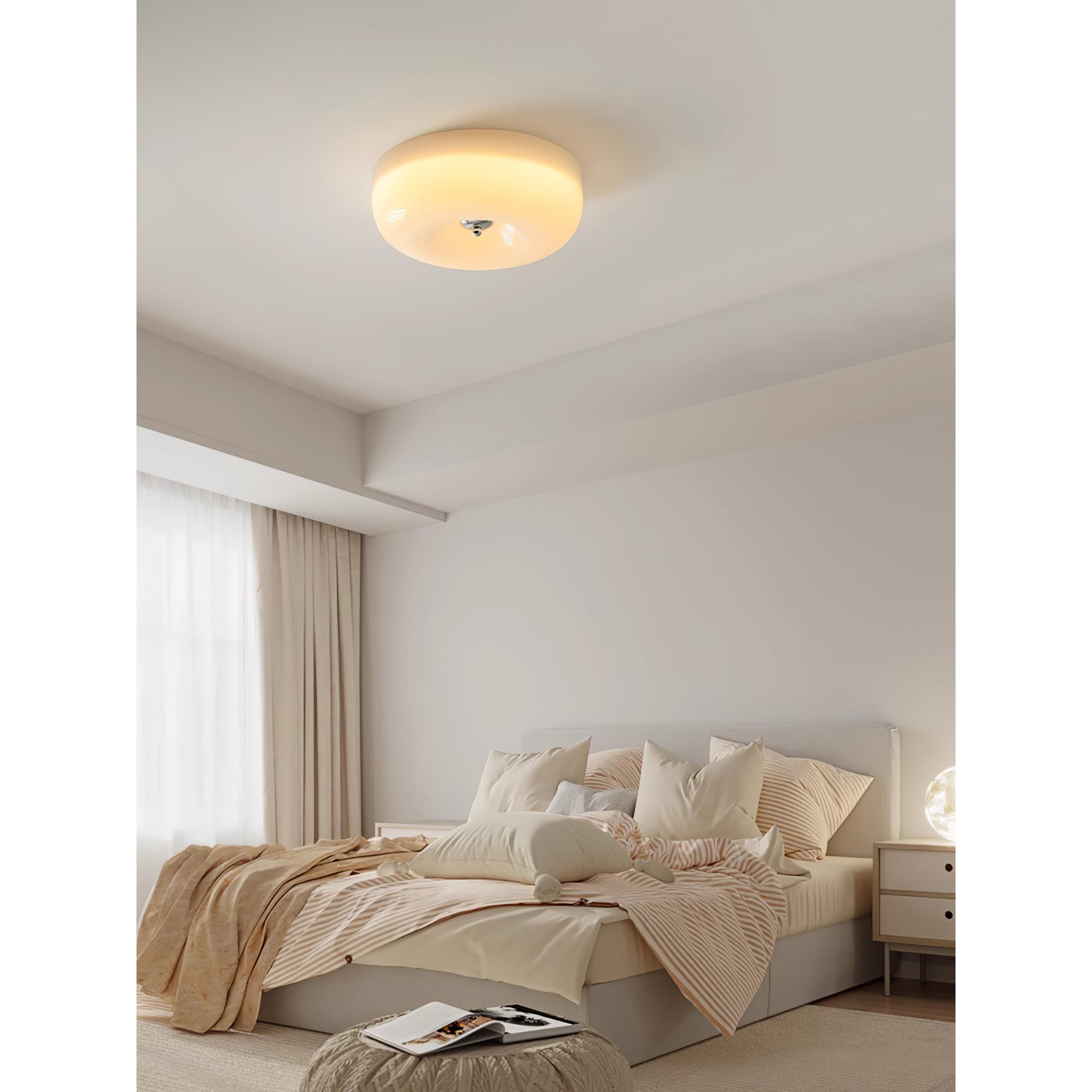 Glass Button Ceiling Lamp