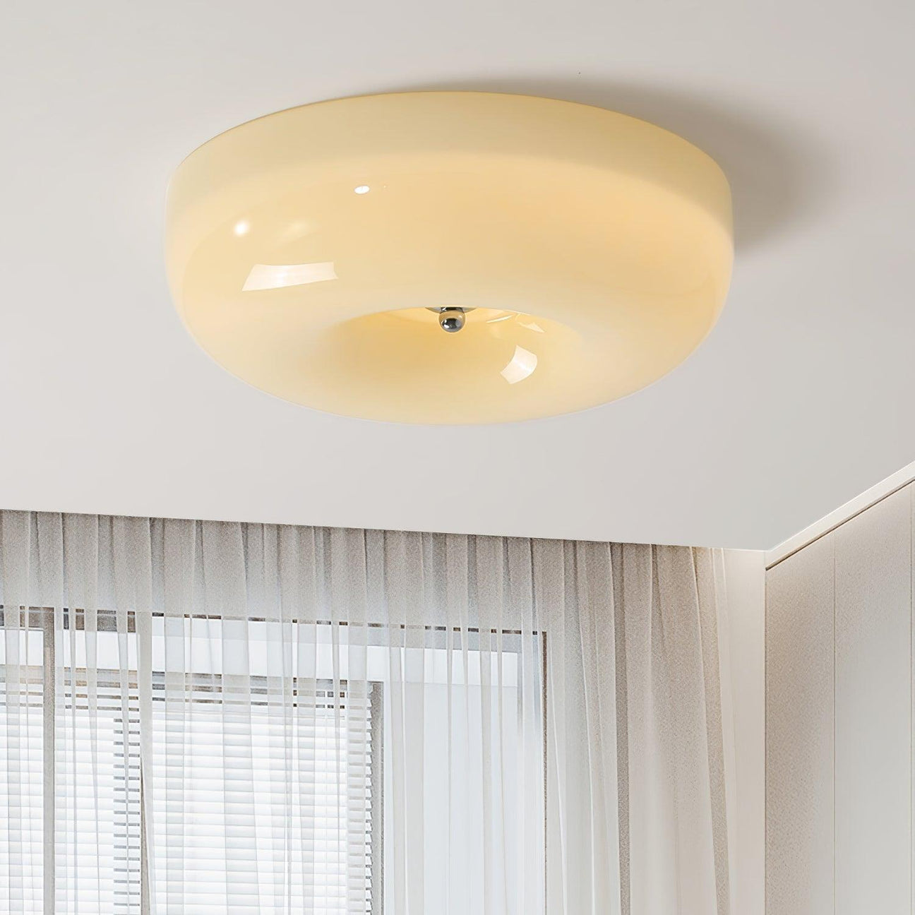 Glass Button Ceiling Lamp