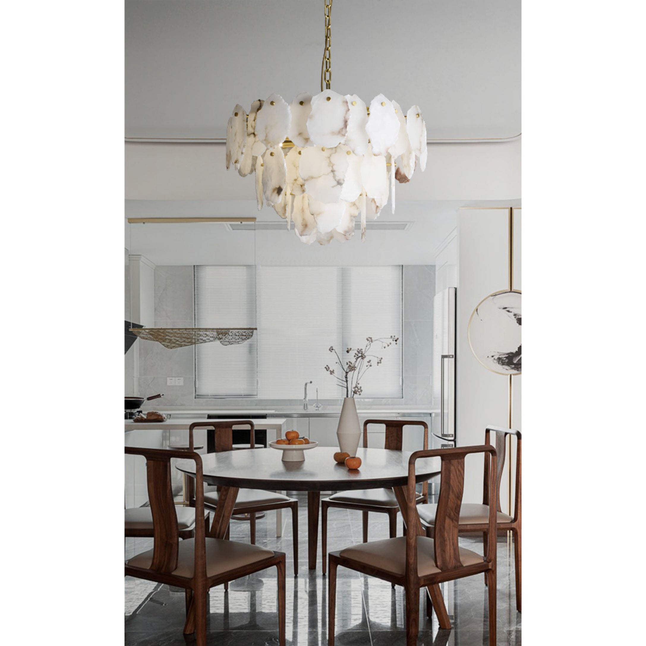 Gloire Alabaster Chandelier