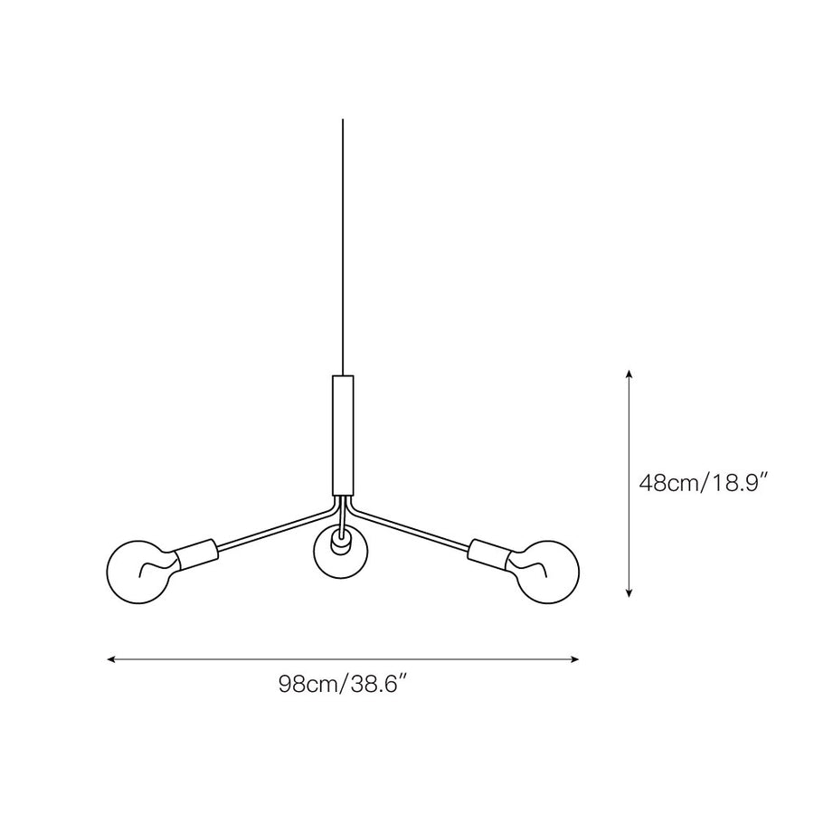 Grand Metro Chandelier – detail 3 — Dimension drawings 1