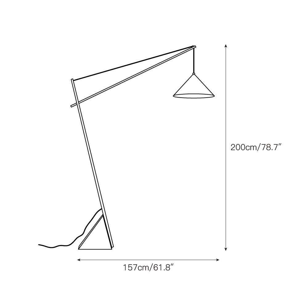 Grande Travertine Floor Lamp