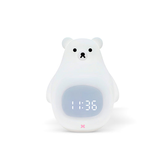 Great White Bear Alarm Clock Night Light (built-in battery)