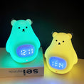 Load image into Gallery viewer, Great White Bear Alarm Clock Night Light (built-in battery)
