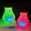 Load image into Gallery viewer, Great White Bear Alarm Clock Night Light (built-in battery)
