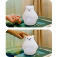 Load image into Gallery viewer, Great White Bear Alarm Clock Night Light (built-in battery)
