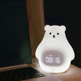 Load image into Gallery viewer, Great White Bear Alarm Clock Night Light (built-in battery)
