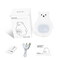 Load image into Gallery viewer, Great White Bear Alarm Clock Night Light (built-in battery)
