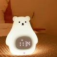 Load image into Gallery viewer, Great White Bear Alarm Clock Night Light (built-in battery)
