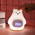 Load image into Gallery viewer, Great White Bear Alarm Clock Night Light (built-in battery)
