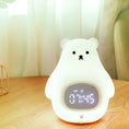 Load image into Gallery viewer, Great White Bear Alarm Clock Night Light (built-in battery)
