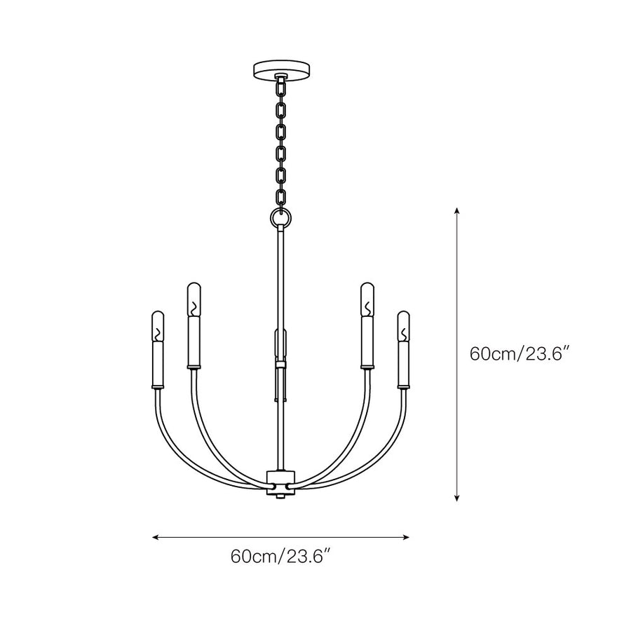 Greenwich Chandelier – detail 3 — Dimension drawings 1