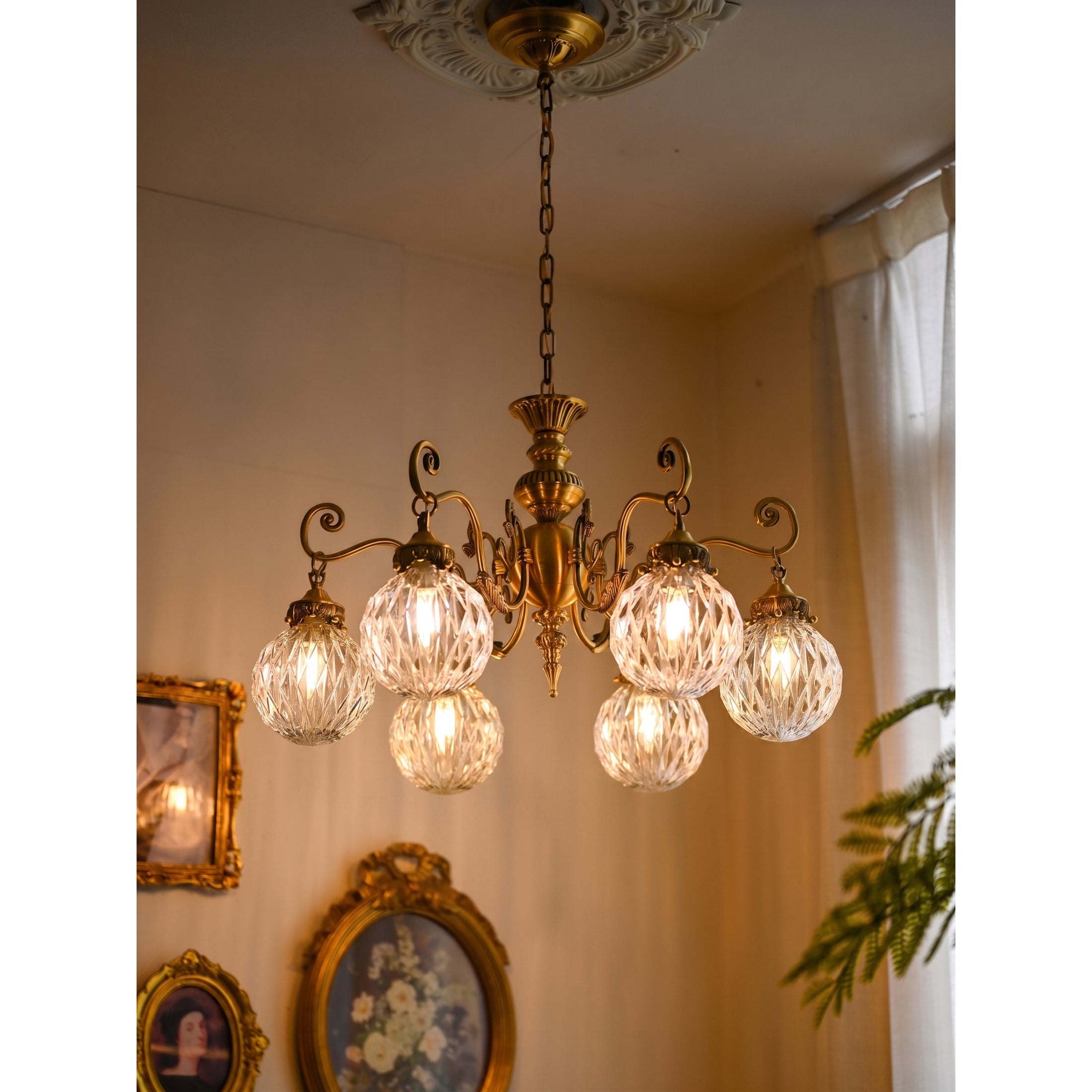 Greenwich Classical Brass Chandelier