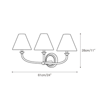 Greta Brass Wall Lamp – detail 4 — Dimension drawings 2