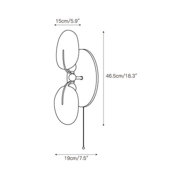 Greta Wall Lamp – detail 3 — Dimension drawings 1