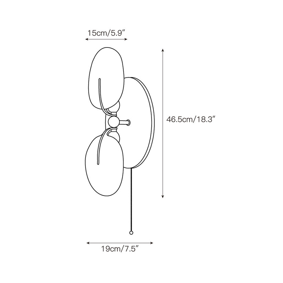 Greta Wall Lamp – detail 3 — Dimension drawings 1