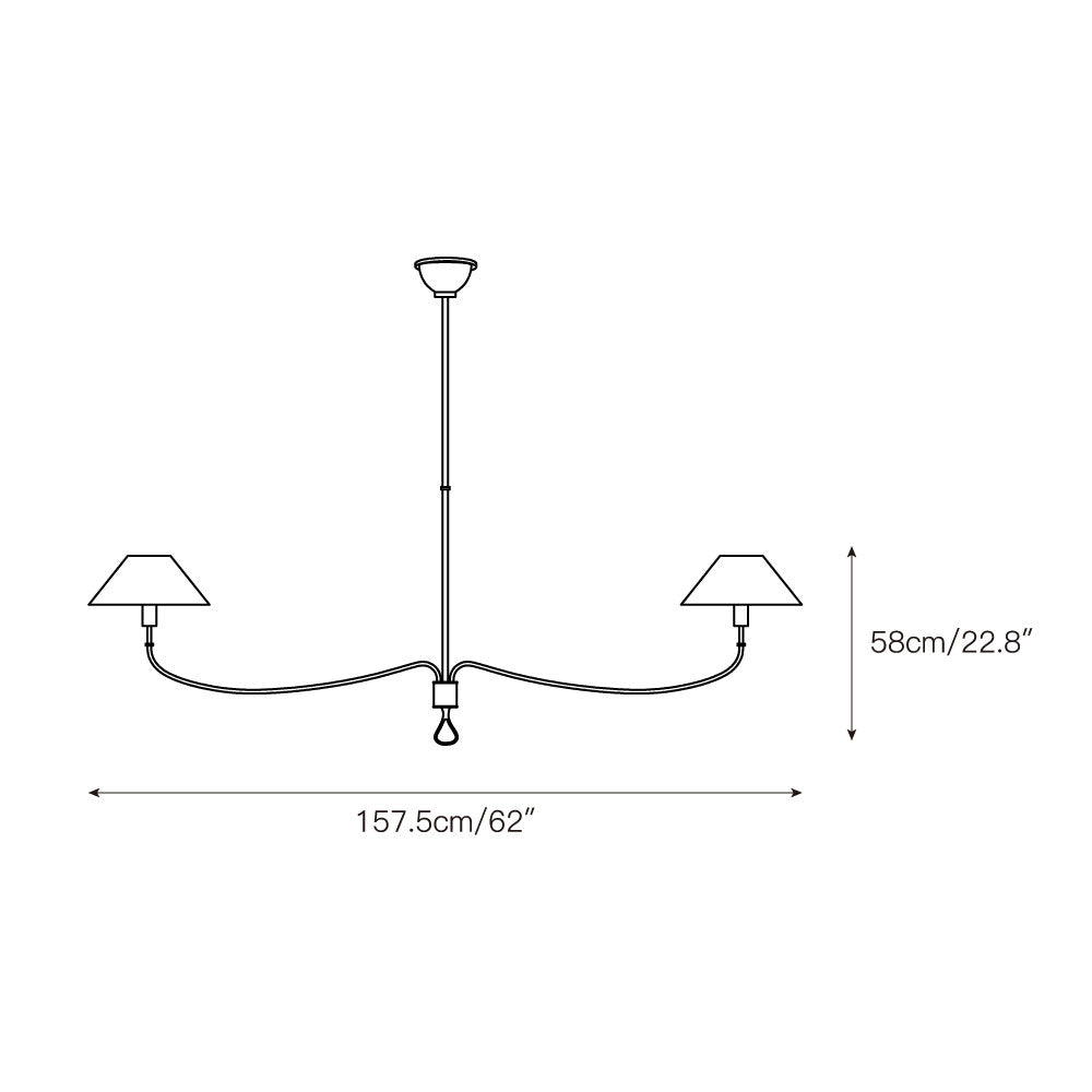 Griffin Staggered Tail Pendant Lamp