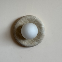 Orli Travertine Marble Sconce – detail 7