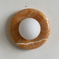 Orli Yellow Onyx Sconce – detail 6
