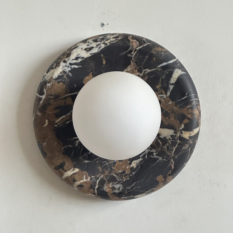 Orli Black Marble Sconce