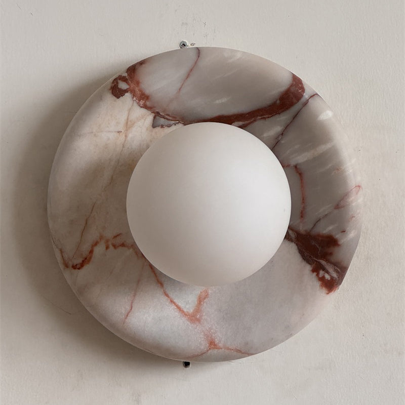 Orli Red Marble Sconce