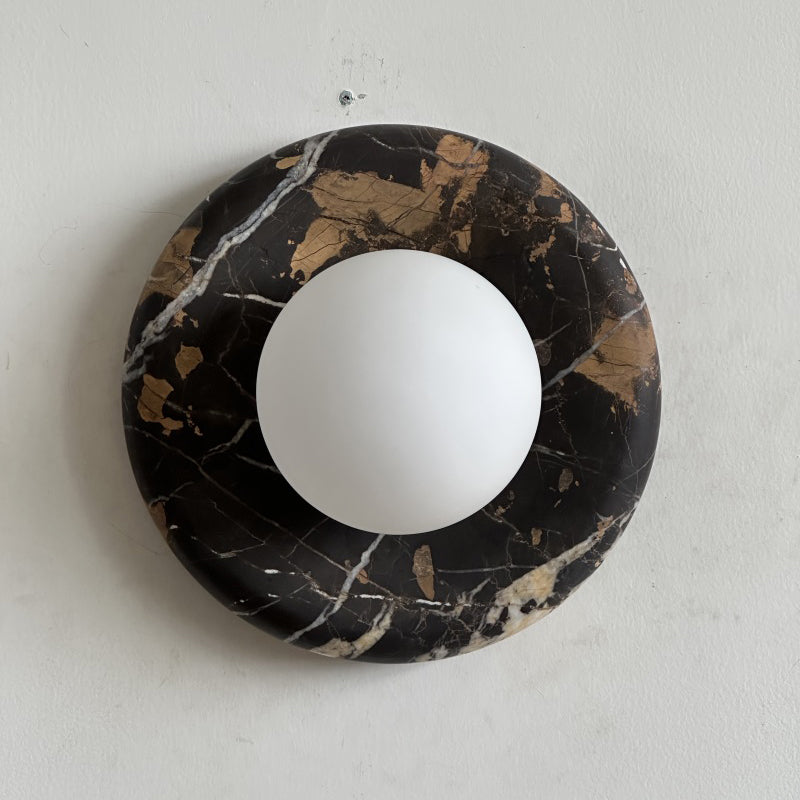 Orli Black Marble Sconce