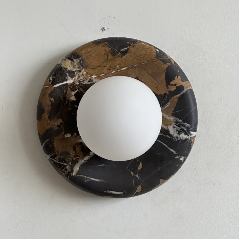 Orli Black Marble Sconce