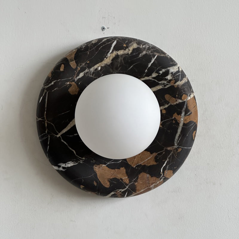 Orli Black Marble Sconce