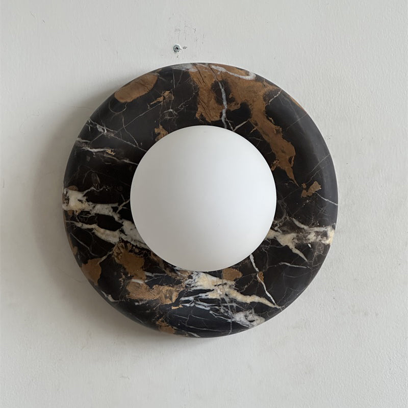 Orli Black Marble Sconce