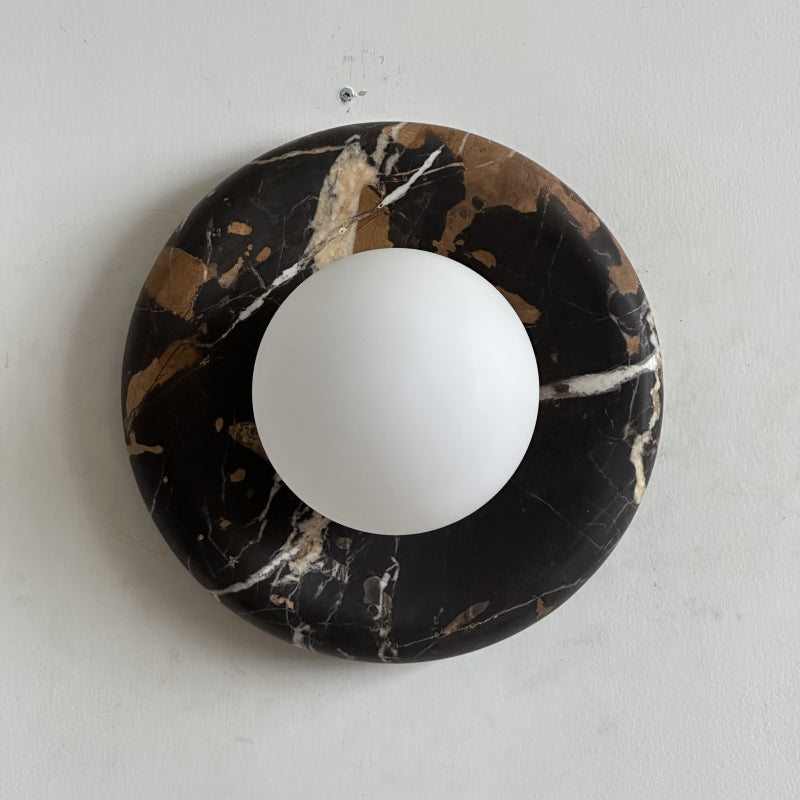 Orli Black Marble Sconce