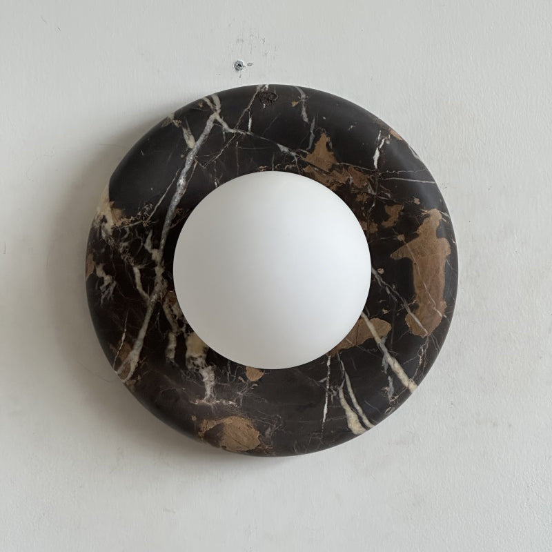 Orli Black Marble Sconce