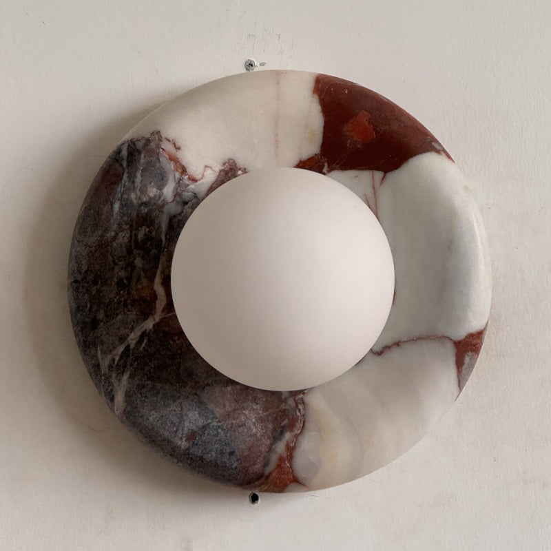 Orli Red Marble Sconce