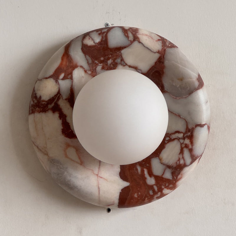 Orli Red Marble Sconce