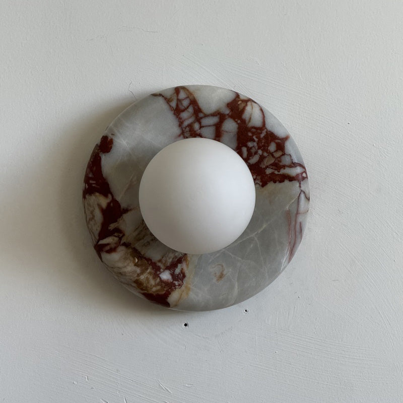 Orli Red Marble Sconce