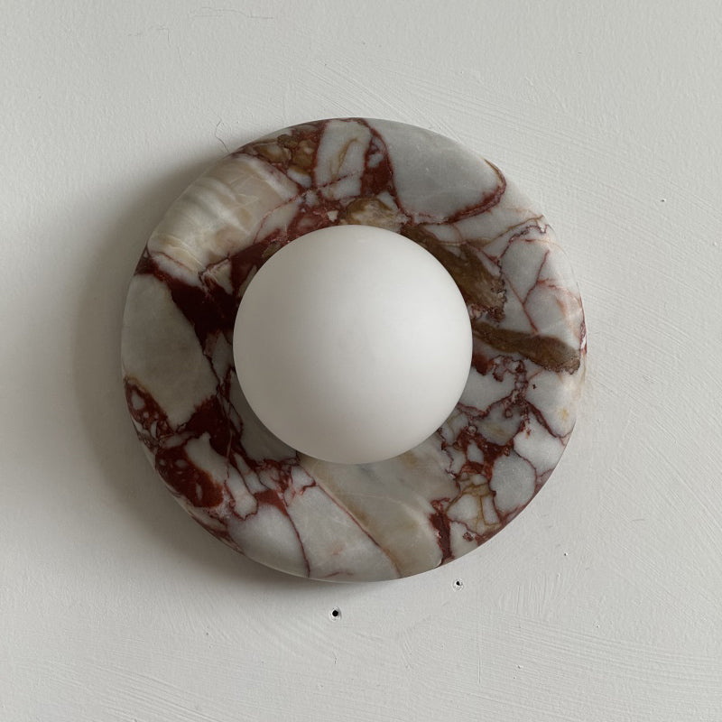 Orli Red Marble Sconce