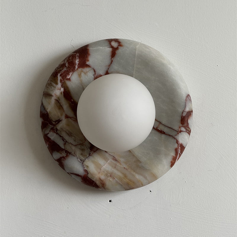Orli Red Marble Sconce