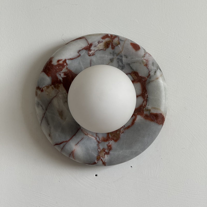 Orli Red Marble Sconce