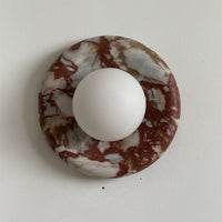 Orli Red Marble Sconce