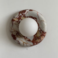 Orli Red Marble Sconce