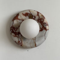 Orli Red Marble Sconce